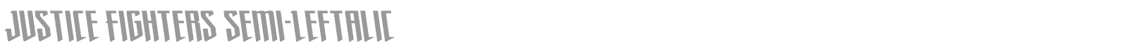 Justice Fighters font preview