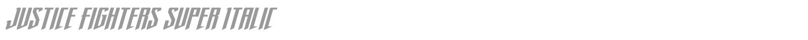 Justice Fighters font preview