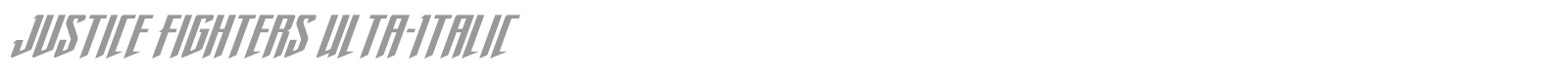 Justice Fighters font preview
