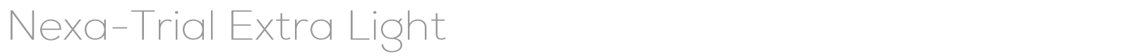 Nexa font preview