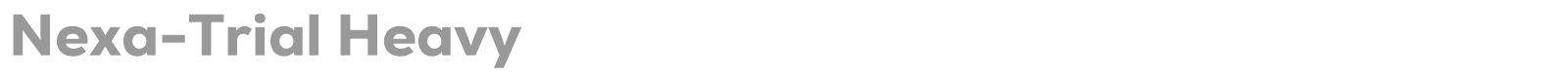 Nexa font preview