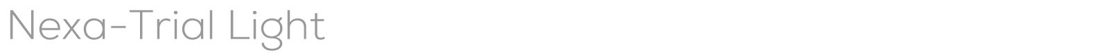 Nexa font preview