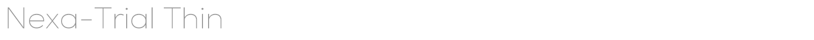 Nexa font preview