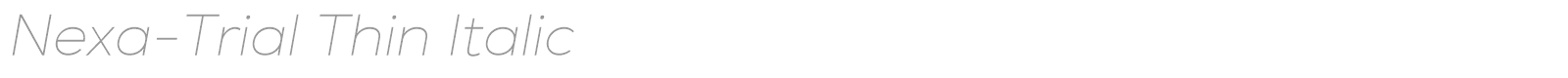 Nexa font preview