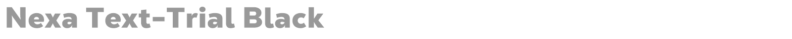 Nexa font preview