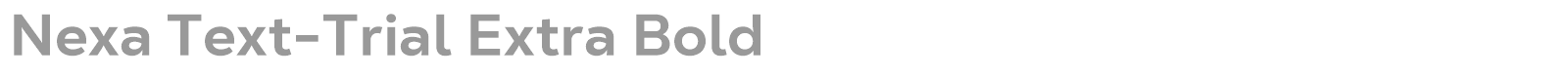 Nexa font preview
