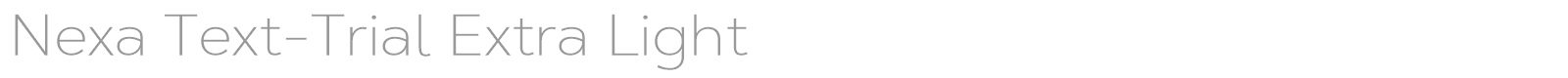 Nexa font preview