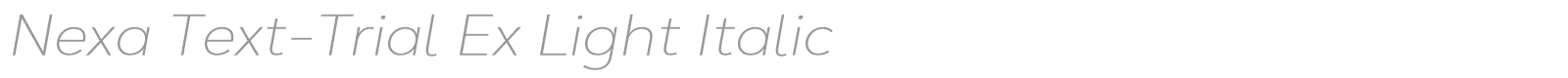 Nexa font preview