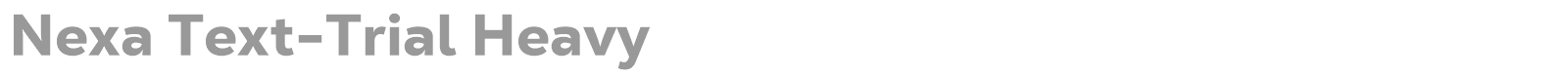 Nexa font preview