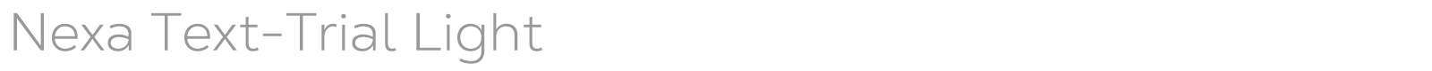 Nexa font preview