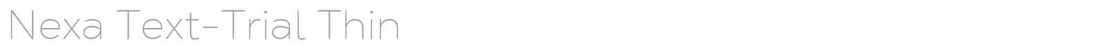 Nexa font preview