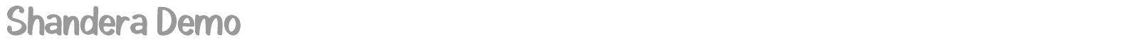 Shandera font preview