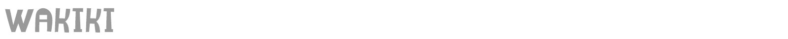 Wakiki font preview