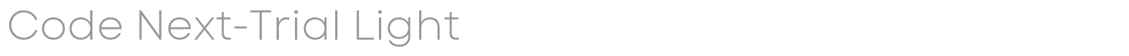 Code Next font preview