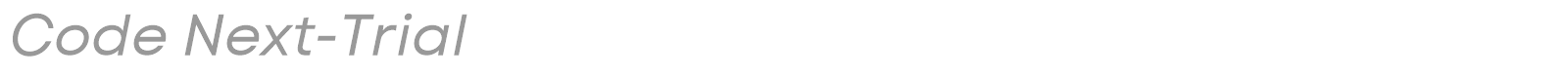 Code Next font preview