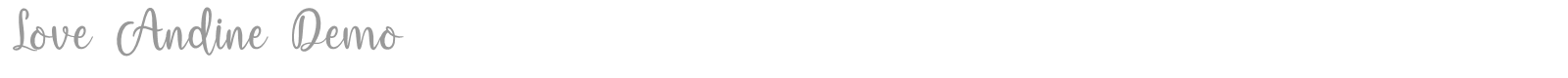 Love Andine font preview