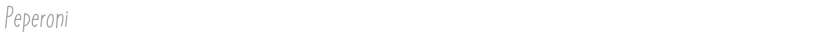 Peperoni font preview