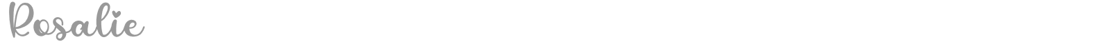Rosalie font preview