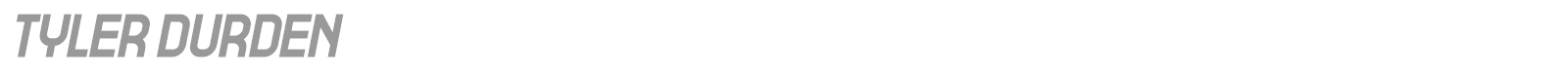 Tyler Durden font preview