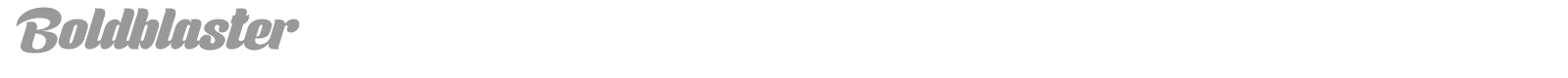 Boldblaster font preview
