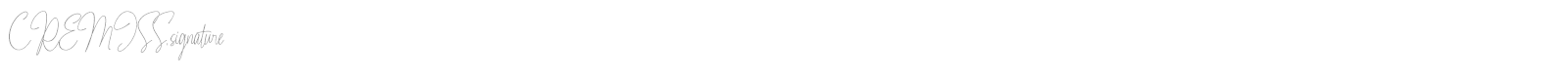 Cremiss Signature font preview