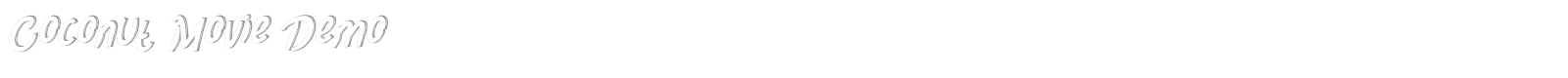 Coconut Movie font preview