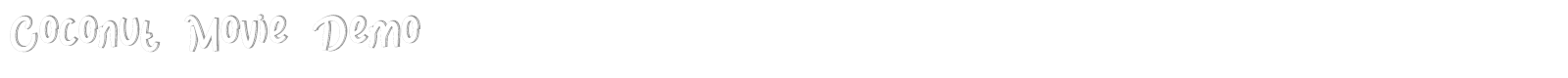 Coconut Movie font preview