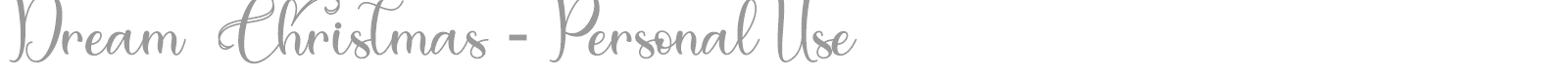 Dream Christmas font preview