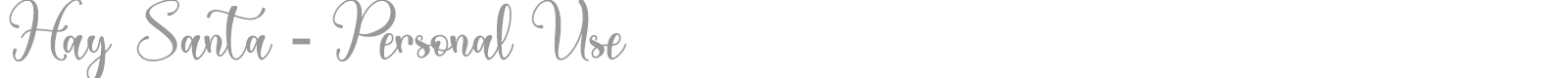 Hay Santa font preview