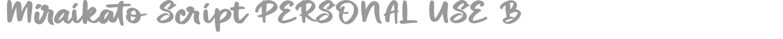 Miraikato Script font preview