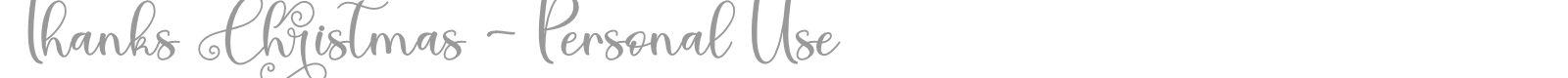 Thanks Christmas font preview