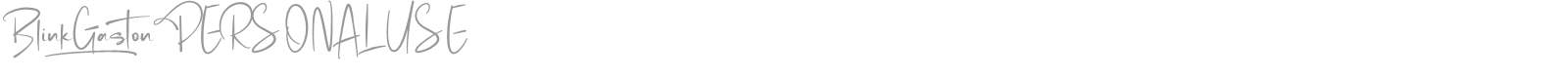Blink Gaston font preview