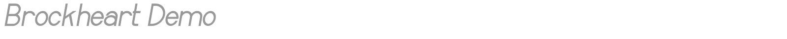 Brockheart font preview