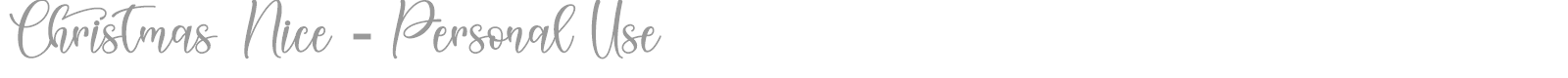 Christmas Nice font preview