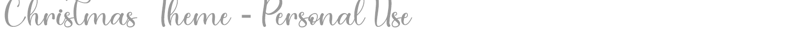 Christmas Theme font preview