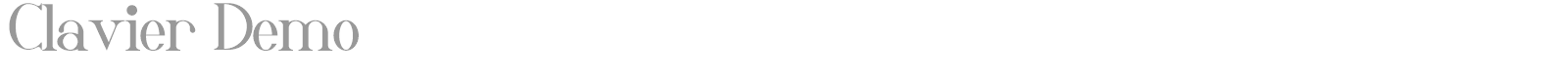 Clavier font preview