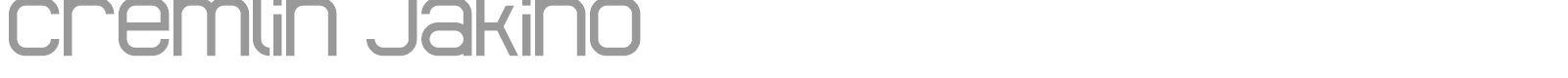 Cremlin Jakino font preview