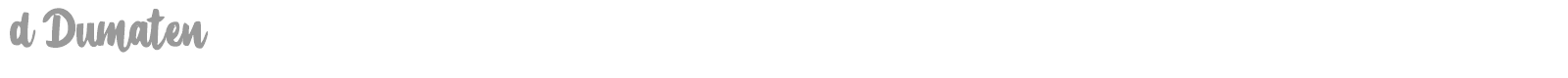 d Dumaten font preview