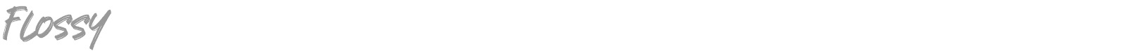 Flossy font preview