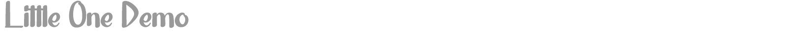 Little One font preview