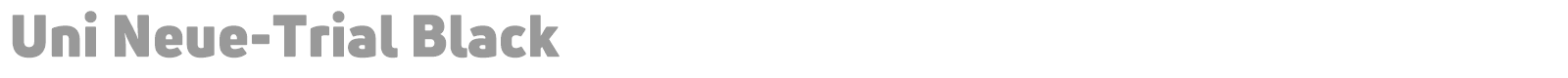 Uni Neue font preview