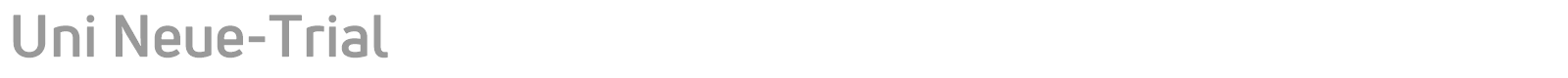 Uni Neue font preview
