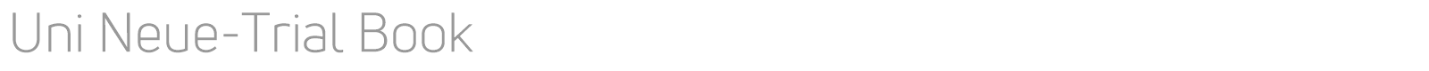 Uni Neue font preview