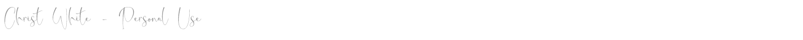 Christ White font preview