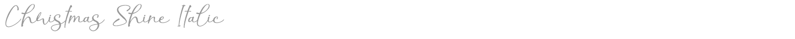 Christmas Shine font preview