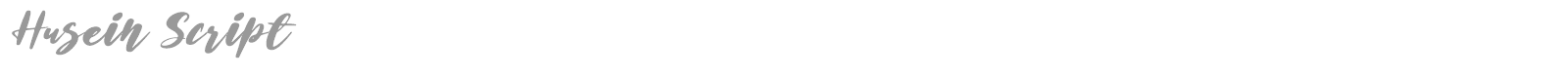 Husein Script font preview