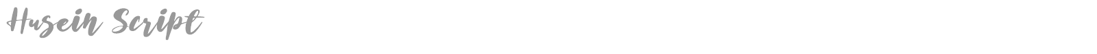 Husein Script font preview