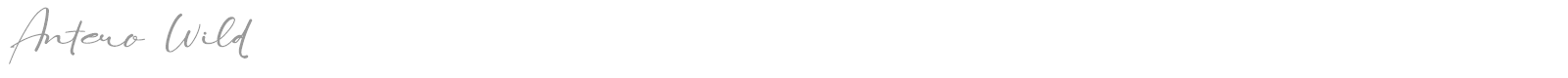 Antero Wild font preview