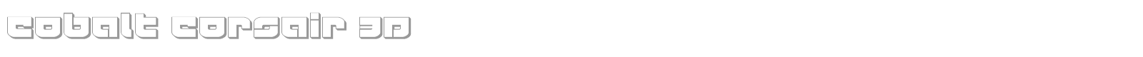 Cobalt Corsair font preview