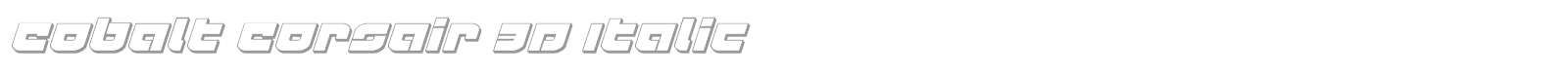 Cobalt Corsair font preview